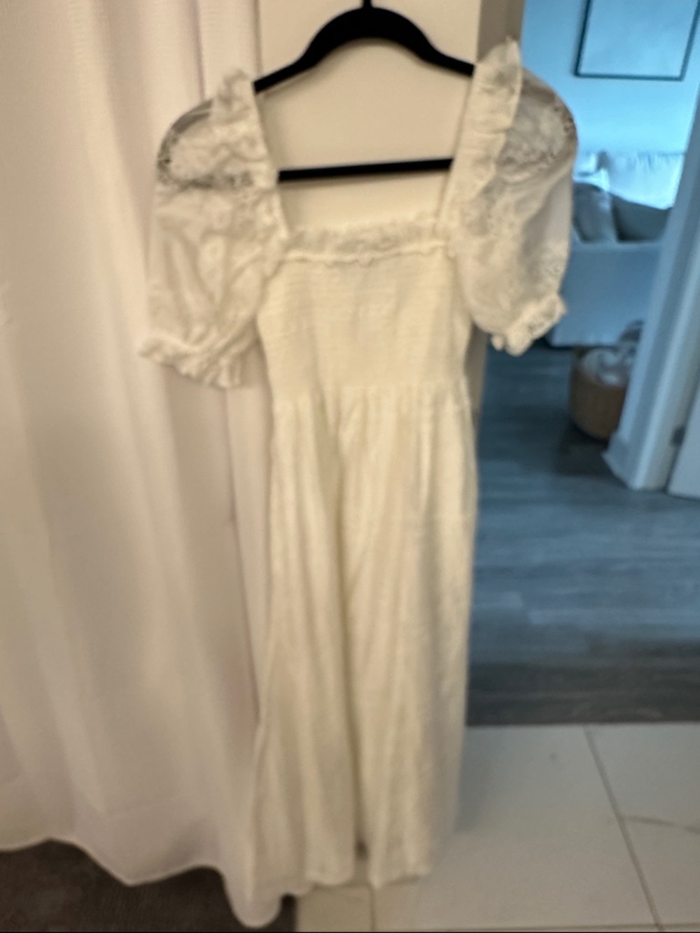 Hill House White Patchwork Organization Nap Dress - Picture 3 of 3